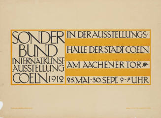 Sonderbund, Internat. Kunstausstellung Coeln 1912, In der Ausstellungshalle der Stadt Coeln