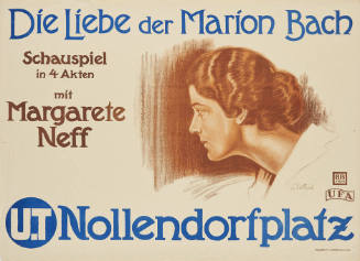 Die Liebe der Marion Bach, Schauspiel in 4 Akten mit Margarete Neff, UT Nollendorfplatz