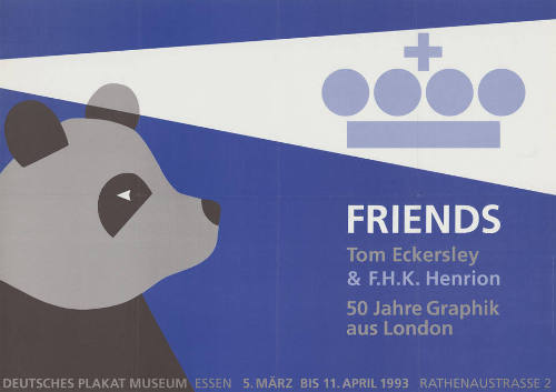 Friends, Tom Eckersley & F.H.K. Henrion, 50 Jahre Graphik aus London, Deutsches Plakatmuseum, Essen