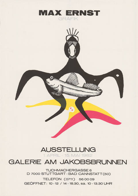 Max Ernst, Galerie am Jakobsbrunnen, Stuttgart