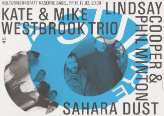 À suivre 45, Kate & Mike, Westbrook Trio, Lindsay Cooper & Phil Minton, Sahara Dust, Kulturwerkstatt Kaserne Basel