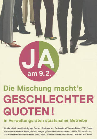 Ja, Die Mischung macht's, Geschlechterquoten! in Verwaltungsräten staatsnaher Betriebe