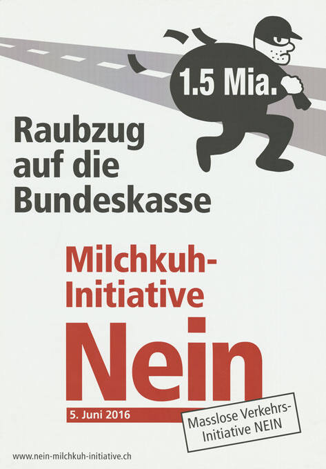 1.5 Mia., Raubzug auf die Bundeskasse, Milchkuh-Initiative, Nein