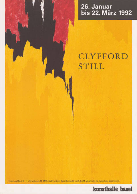 Clyfford Still, Kunsthalle Basel