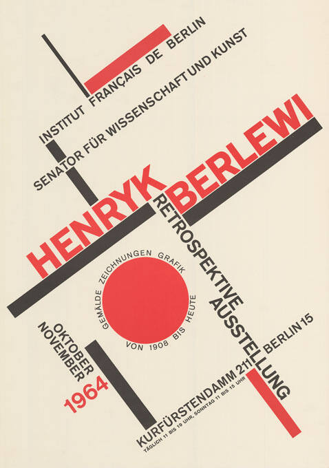 Henryk Berlewi, Institut Français de Berlin, Senator für Wissenschaft und Kunst