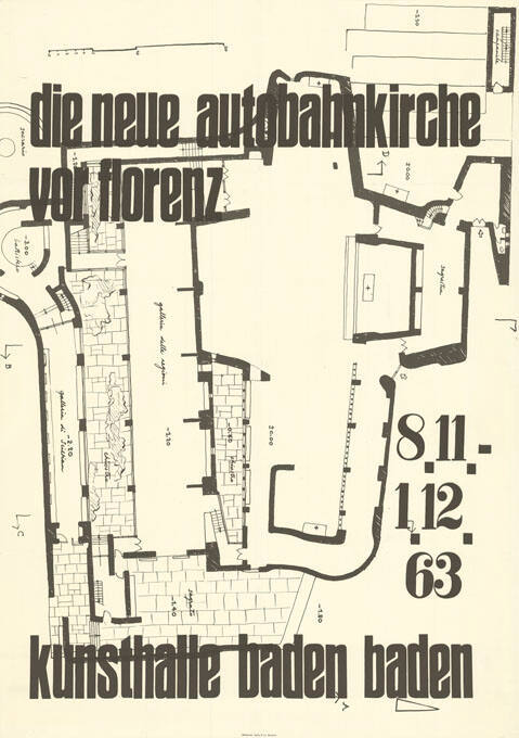 Die neue Autobahnkirche vor Florenz, Kunsthalle Baden-Baden