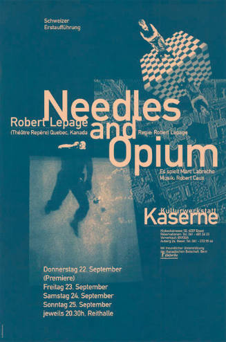 Needles and Opium, Robert Lepage, Kulturwerkstatt Kaserne