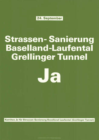 Strassen-Sanierung, Baselland-Laufental, Grellinger Tunnel, Ja