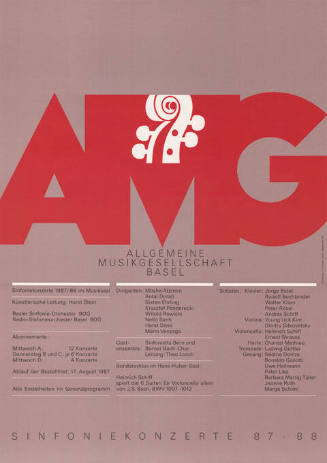 AMG, 87/88, Sinfoniekonzerte