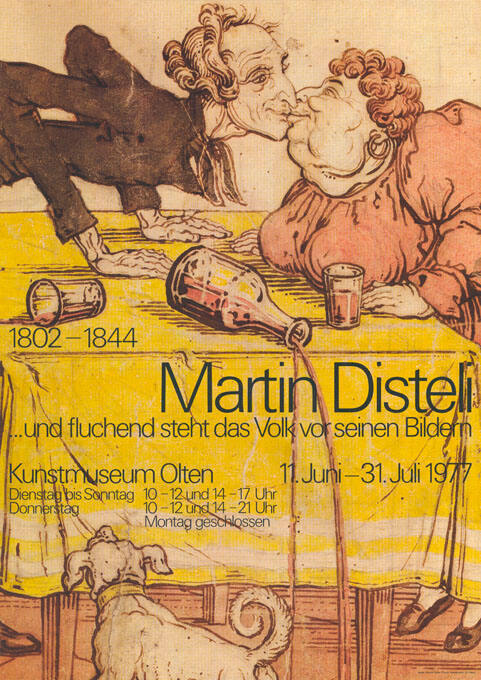 Martin Disteli, …und fluchend steht das Volk vor seinen Bildern, Kunstmuseum Olten