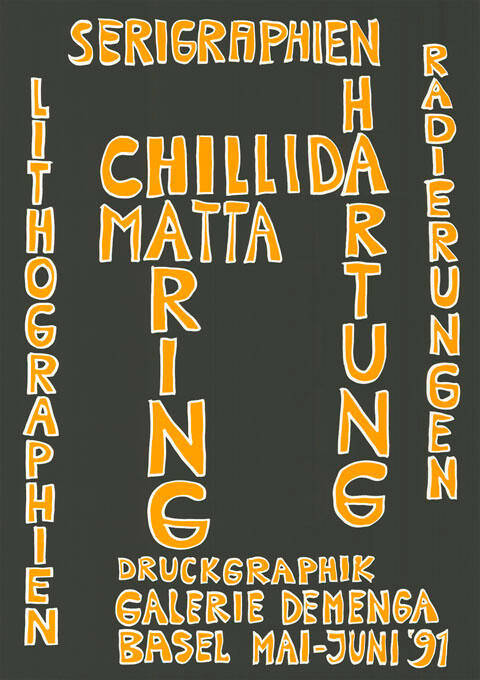 Chillida, Matta, Haring, Hartung. Druckgraphik. Galerie Demenga, Basel