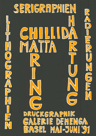 Chillida, Matta, Haring, Hartung. Druckgraphik. Galerie Demenga, Basel