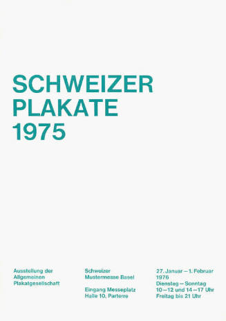 Schweizer Plakate 1975, Schweizer Mustermesse Basel