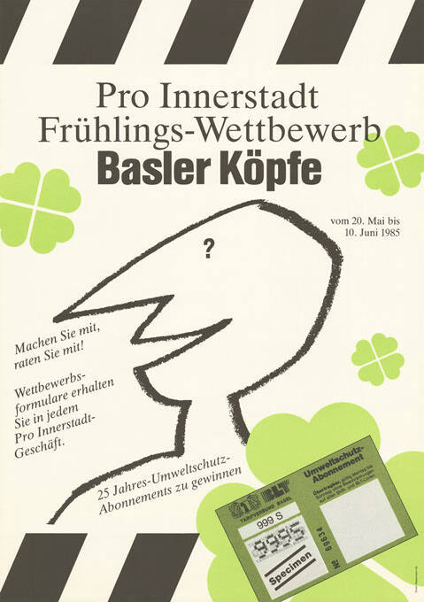 Pro Innerstadt Frühlings-Wettbewerb, Basler Köpfe