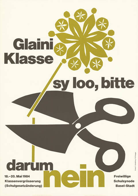 Glaini Klasse sy loo, bitte, darum Nein