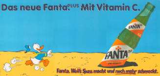 Das neue Fanta plus. Mit Vitamin C. Weil’s Spass macht und noch mehr schmeckt.