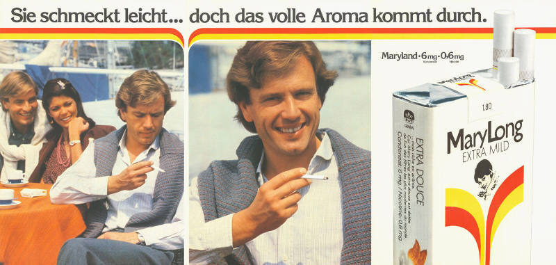 Sie schmeckt leicht … doch das volle Aroma kommt durch. Mary Long Extra Mild