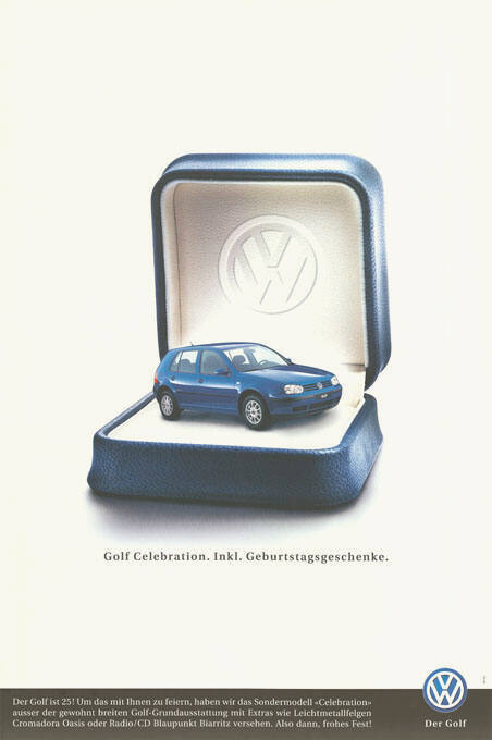 Golf Celebration. Inkl. Geburtstagsgeschenke. VW