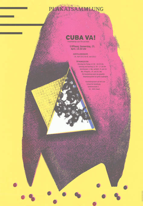 Cuba va! Graphikdesign zum Film aus Kuba, Plakatsammlung, Ausstellungsraum auf der Lyss