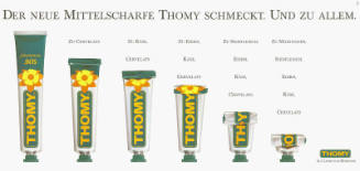 Der neue mittelscharfe Thomy schmeckt. Und zu allem.