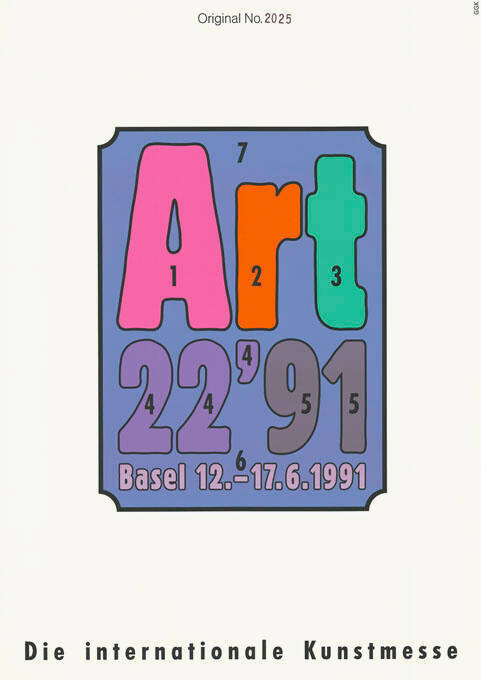 Art 22’91, Basel, Die internationale Kunstmesse