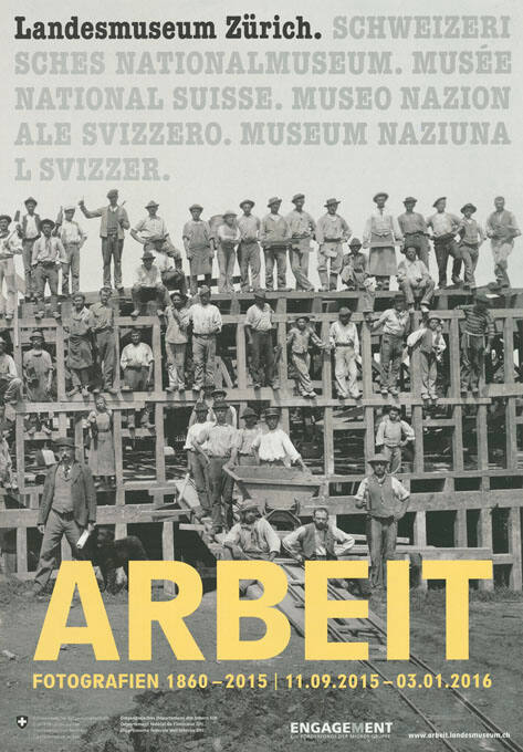 Arbeit, Fotografien 1860–2015, Landesmuseum Zürich