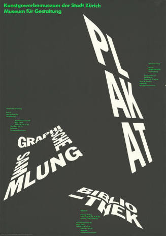 Kunstgewerbemuseum der Stadt Zürich, Museum für Gestaltung, Plakat, Graphische Sammlung, Bibliothek