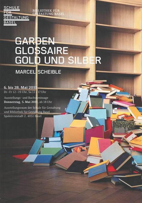 Garden Glossaire, Gold und Silber, Marcel Scheible, Schule für Gestaltung Basel, Bibliothek für Gestaltung Basel