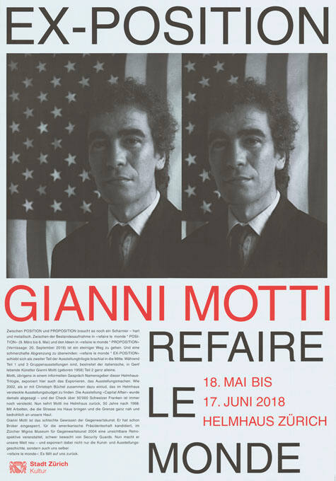 Ex-Position, Gianni Motti, Refaire le Monde, Helmhaus Zürich