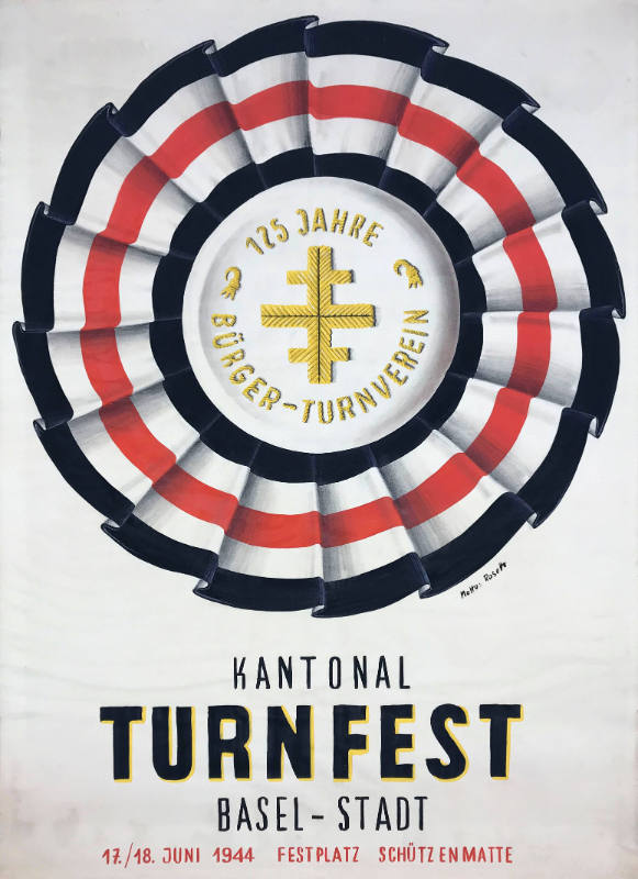 Kantonal Turnfest, Basel-Stadt, 125 Jahre Bürger-Turnverein,17./18. Juni 1944, Festplatz Schützenmatte