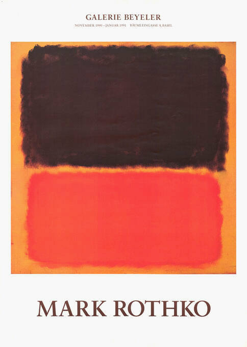 Mark Rothko, Galerie Beyeler