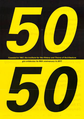 50, 50, gta Exhibitions, ETH Zürich