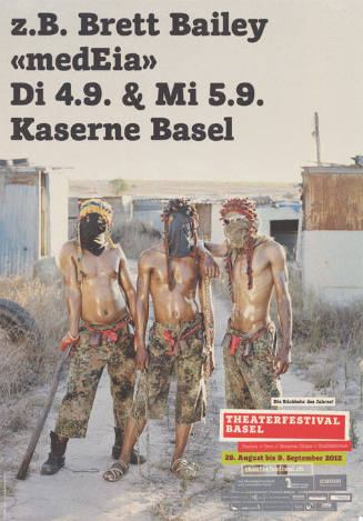 z.B. Brett Bailey «medEia», Kaserne Basel, Theaterfestival Basel