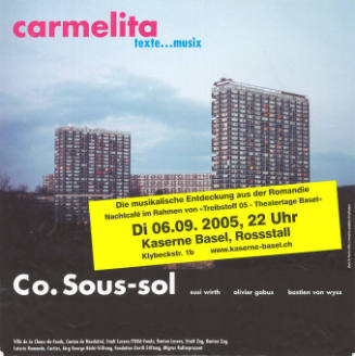 Carmelita, texte...musix, Co.Sous-sol, Kaserne Basel, Rossstall