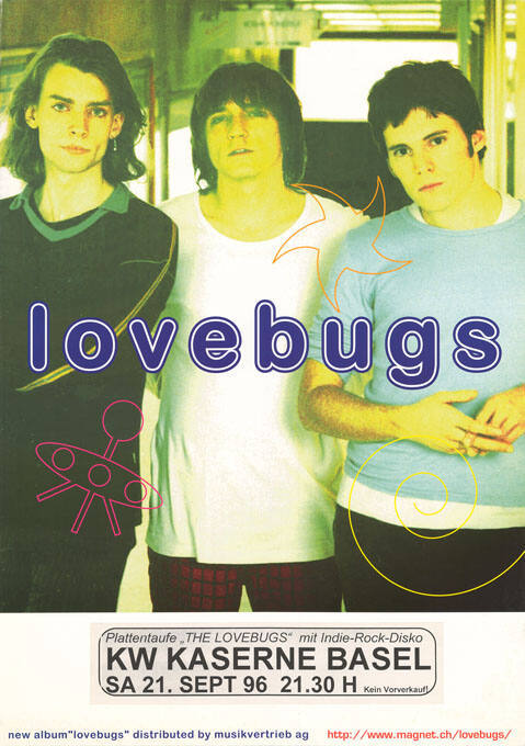 Lovebugs, Plattentaufe „The Lovebugs“ mit Indie-Rock-Disko, Kaserne Basel