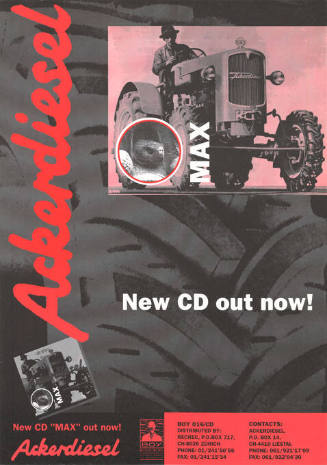 Ackerdiesel, New CD out now! Max