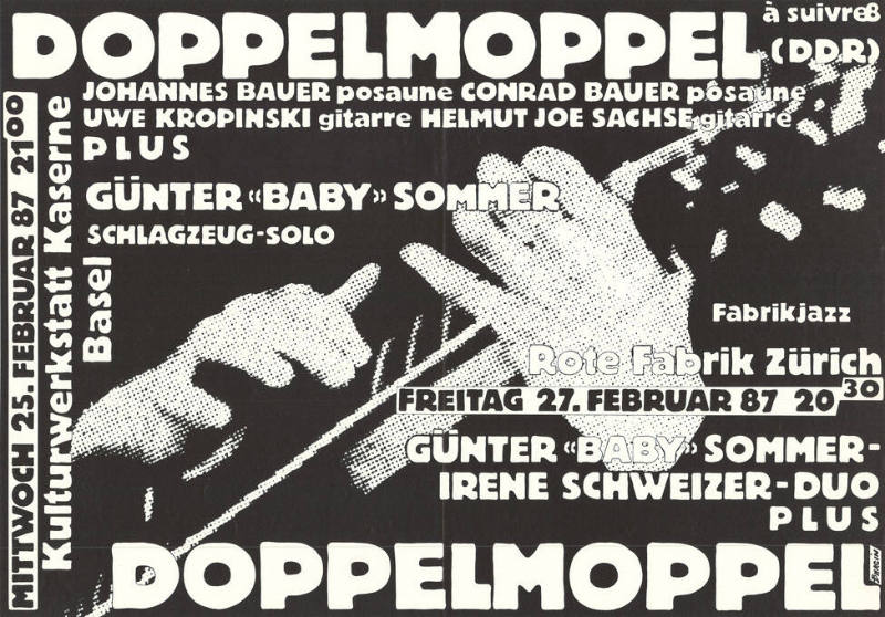 Doppelmoppel, Kulturwerkstatt Kaserne Basel, Rote Fabrik Zürich