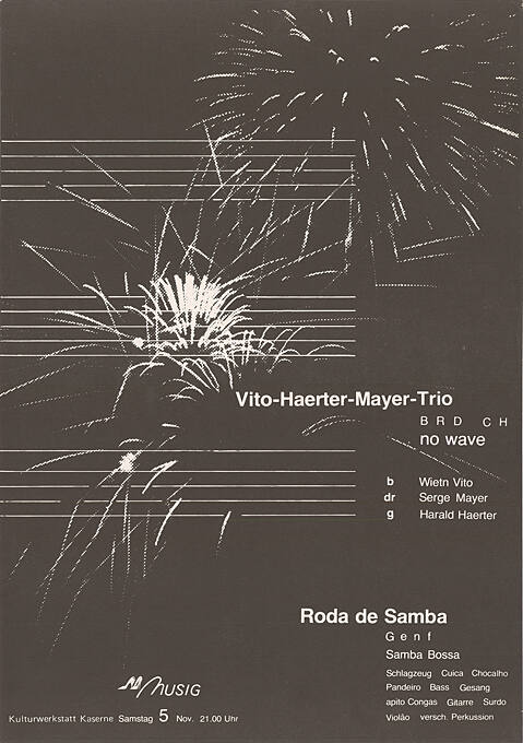 Vito-Haerter-Mayer-Trio, Roda de Samba Kulturwerkstatt Kaserne