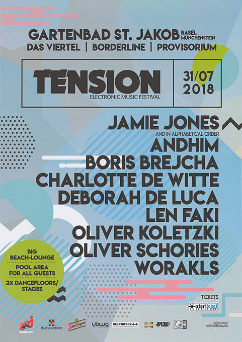 Tension, Electronic Music Festival, 31/07/2018