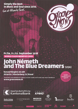 John Németh and The Blue Dreamers (USA), Groove Now, Atlantis Basel