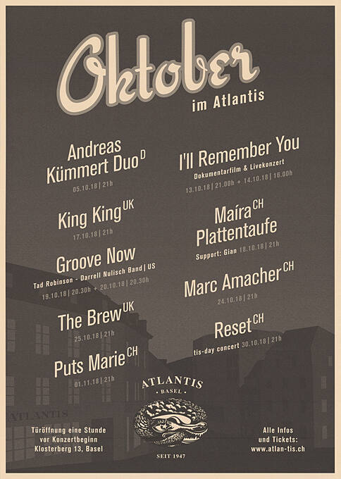 Oktober im Atlantis