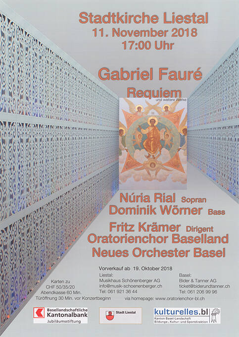 Stadtkirche Liestal, Gabriel Fauré, Requiem