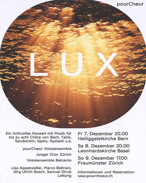 Lux, pourchoeur