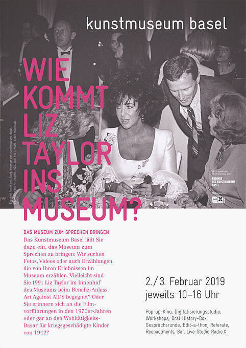 Wie kommt Liz Taylor ins Museum? Kunstmuseum Basel