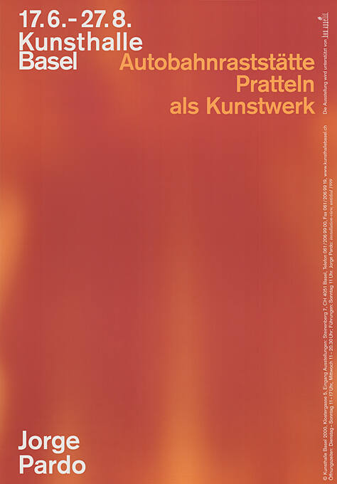 Jorge Pardo, Autobahnraststätte Pratteln als Kunstwerk, Kunsthalle Basel