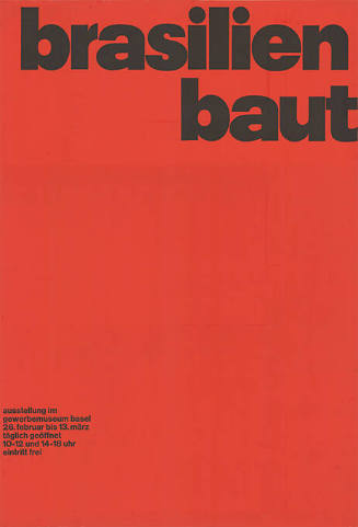 Brasilien baut, Gewerbemuseum Basel