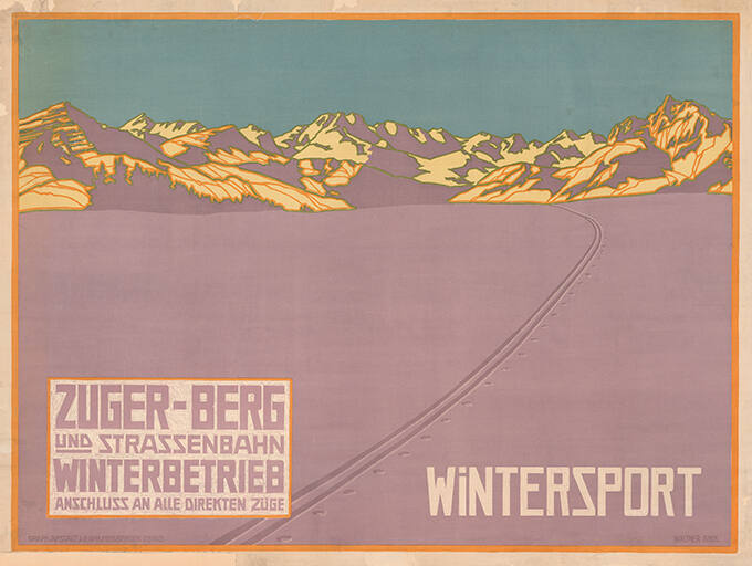 Zuger-Berg und Strassenbahn, Winterbetrieb, Anschluss an alle direkten Züge, Wintersport