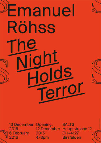 Emanuel Röhss, The Night Holds Terror, Salts