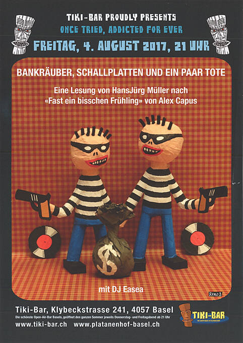 Bankräuber, Schallplatten und ein paar Tote, Tiki-Bar