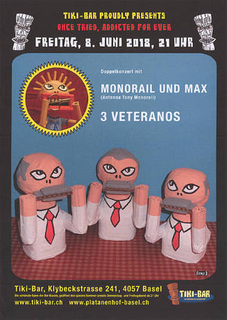 Monorail und Max, 3 Veteranos, Tiki-Bar